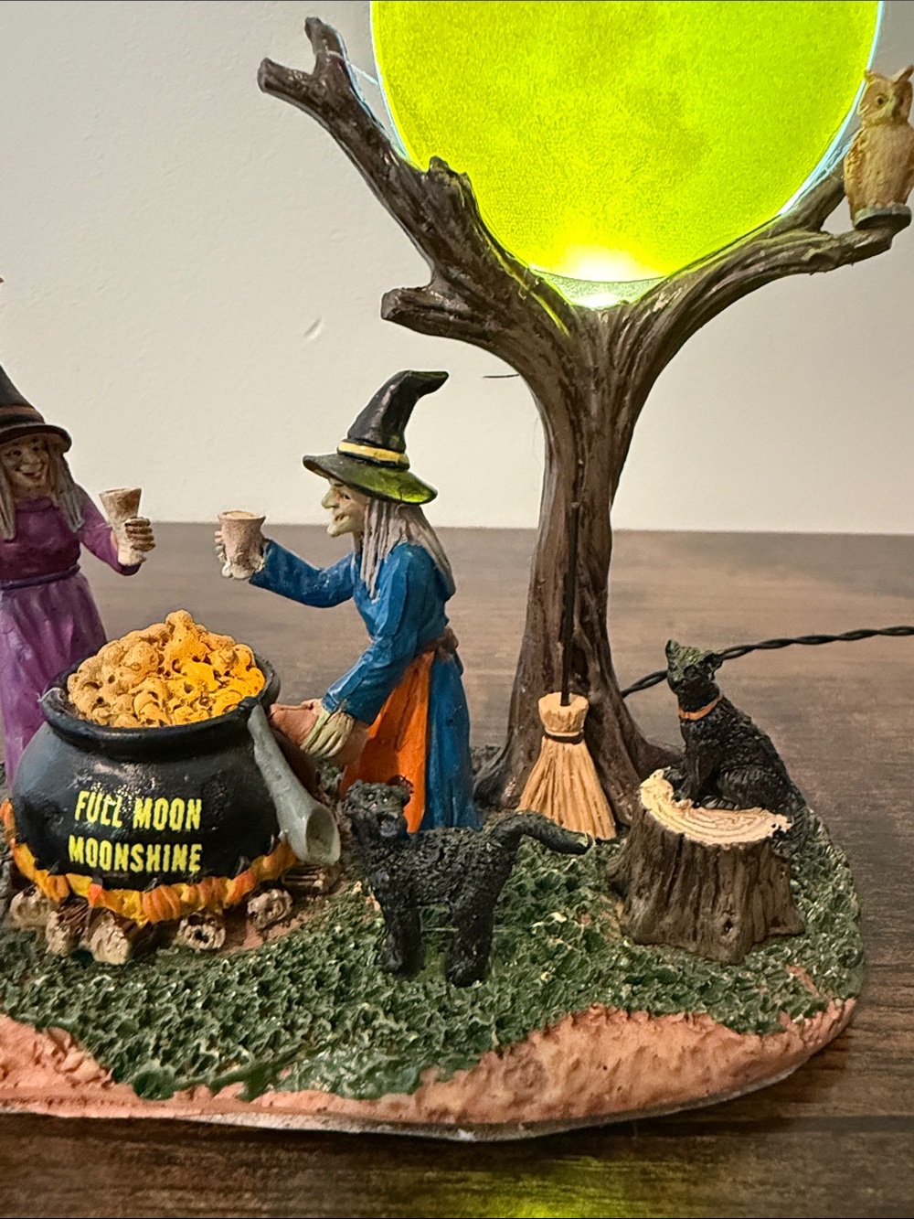 Lemax Spooky Town Full Moon Moonshine Witches Halloween Decor Table Accent 84335 - Picture 5 of 15